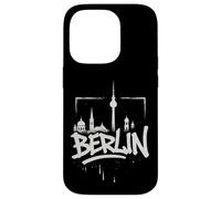 Berlin City Skyline Alemania Graffiti Art Travel Souvenir Carcasa para iPhone 14 Pro