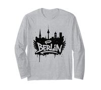 Berlín Ciudad Horizonte Graffiti Arte Callejero Alemania Souvenir Manga Larga