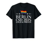 Berlin CSD 2025 | Loud & Proud Rainbow Design Camiseta