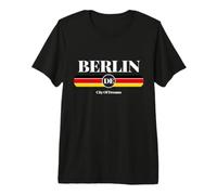 Berlin DE City of Dreams Germany Flag Graphic Vintage Retro Camiseta Premium
