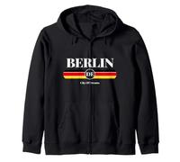 Berlin DE City of Dreams Germany Flag Graphic Vintage Retro Sudadera con Capucha