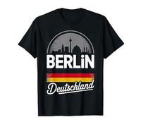 Berlín Deutschland City Viajes Skyline Design Camiseta