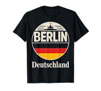 Berlín Deutschland City Viajes Skyline Design Camiseta