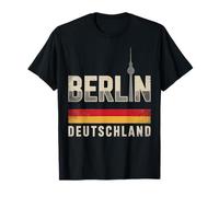 Berlín Deutschland City Viajes Skyline Design Camiseta