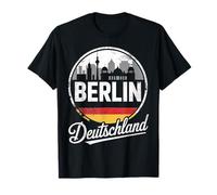 Berlín Deutschland City Viajes Skyline Design Camiseta