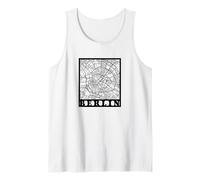 Berlín Mapa Ciudad Alemania Recuerdo Viaje Camiseta sin Mangas