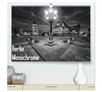 Berlin Monochrome (hochwertiger Premium Wandkalender 2026 DIN A2 quer), Kunstdruck in Hochglanz: Die Weltmetropole Berlin reduziert auf Schwarz & Weiß