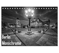 Berlin Monochrome (Tischkalender 2026 DIN A5 quer), CALVENDO Monatskalender: Die Weltmetropole Berlin reduziert auf Schwarz & Weiß