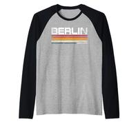 Berlín Retro Design Berlin Souvenir Capital Alemana Camiseta Manga Raglan
