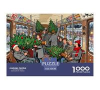Berlín U-Bahn Durante la Hora Pico Puzzle De Madera Impermeable DIY Puzzles De 1000 Piezas Regalos para Adultos Imposible Rompecabezas Decoración del Hogar