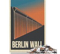 Berlin Wall Poster Puzzle Imposible,desafío para Adultos Entretenimiento Creativo 1000 Piezas Obra De Arte De Juego De para Adultos Y Niños A Partir De 12 Años 1000pcs (75x50cm)