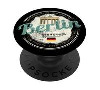 Berlina Recuerdo Vintage Puerta de Brandenburgo Alemania PopSockets PopGrip Adhesivo
