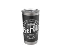Berlina Recuerdo vintage puerta de Brandenburgo Alemania Vaso térmico de acero inoxidable de doble pared