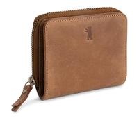 Berliner Bags Cartera Mujer de Piel Sara, Monedero Pequeño con Cremallera y Protección RFID, Tarjetero - Marrón