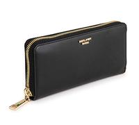 Berliner Bags Lyon Cartera Grande de Piel Auténtica para Mujer con Protección RFID e Incluye Caja de Regalo - Negro