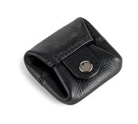 Berliner Bags Premium Lena S - Monedero pequeño de piel para hombre y mujer, color negro