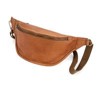 Berliner Bags Riñonera vintage Kai XL, riñonera de piel, con correa ajustable y cremalleras YKK, impermeable, para hombre y mujer, color marrón