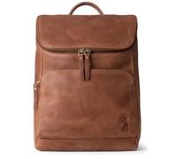 Berliner Bags Sydney Mochila Pequeña de Piel Auténtica, Mochila Urbana con Compartimento para Portátil y Uso Diario, para Mujer - Marrón