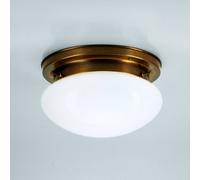 Berliner Messinglampen Plafón opal HARRY con latón