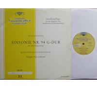 BERLINER PHILHARMONIKER Dirigent: Fritz Lehmann - JOSEPH HAYDN / SINFONIE NR. 94 G-DUR (mit dem Paukenschlag) Sonderauflage für die Mitglieder des Bertelsmann Schallplattenringes / Bildhülle / DGG # K 73 140 [Vinyl] BERLINER PHILHARMONIKER Dirigent: Fritz Lehmann