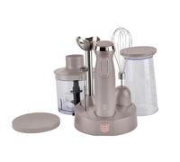 Berlinger Haus Batidora de Mano 6 en 1, 800W, Control de Velocidad Variable, Cuchilla de Titanio, Accesorios Incluidos, Acero Inoxidable, Color Taupe Mate