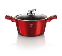 Berlinger Haus BH/1256N Línea Metálica Cacerola En Rojo Con Tapa