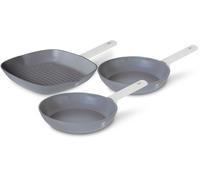 Berlinger Haus Bh / 7076 ASPEN Colección Bratpfannen Set 3-tlg. Gris Parrilla