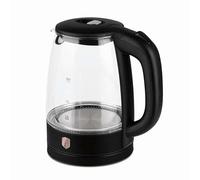 Berlinger Haus Hervidor de agua de cristal 1,7 l Black Rose Collection | Elegante, potente y seguro