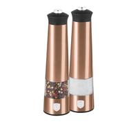 Berlinger Haus Juego de molinillos eléctricos de sal y pimienta, 2 unidades, color oro rosa, línea metálica, elegante, precisa y versátil