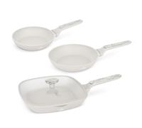 Berlinger Haus Juego de Sartenes Antiadherentes, Aluminio Forjado, Inducción, 20/24/28 cm, Mango Ergonómico, Sahara Marble Collection, Libre de PFOA y Metales Pesados