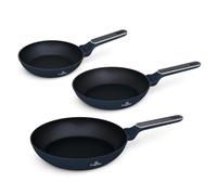 Berlinger Haus Juego de Sartenes Antiadherentes 3 Piezas, Aluminio Forjado, Inducción, TitanPro, Mango Ergonómico, Apto para Todas las Cocinas, Colección Deep Sea