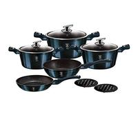 Berlinger Haus Metallic Line Aquamarine Edition 10 piezas juego de utensilios de cocina BH/1884 aguamarina acero inoxidable 18/8