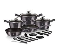 Berlinger Haus Metallic Line Carbon Pro Edition - Batería de cocina (17 piezas)