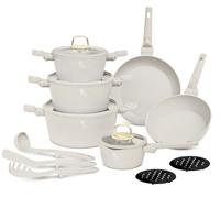 BERLINGER HAUS Sahara Collection - Batería de cocina con revestimiento de titanio, 15 piezas, versátil y respetuoso con el medio ambiente