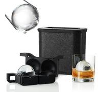 Berlinzo Molde transparente para hacer bolas de hielo - 2 bolas de hielo grandes de 2.4 pulgadas para cóctel de whisky - Nuevo molde de esfera de hielo fácil de quitar, 2 esferas de hielo redondas (no