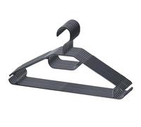 Berlona Percha | 10 Piezas | Percha de plástico Antideslizante | Gancho Giratorio 360° | Ahorra Espacio, Ligera y Funcional | 41 cm x 21 cm | para Abrigos, Vestidos, Camisas, Jerseys | Negro