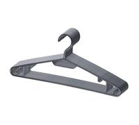 Berlona Percha | 20 Piezas | Percha de Plástico con Ganchos Laterales | Ahorra Espacio, Ligera y Funcional | 41 cm x 18,5 cm | para Vestidos, Camisas, Jerseys, Chaquetas, Pantalones | Negro