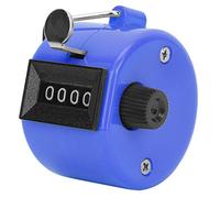 Berm Contador de Conteo Manual Herramienta de Conteo de Restablecimiento de Perilla de Plástico Portátil de 4 Dígitos para Eventos Deportivos y Gestión de Inventario ABS Rojo 1.8 X 1.3in