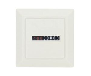 BERM Contador de Horas Mecánico, Temporizador Industrial Contador de Horas Mecánico 220V Indicador Temporizador Industrial Electrónico Profesional 72x72mm Blanco 220VAC