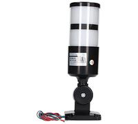 BERM Lámpara de columna de advertencia industrial con torre de señal LED con base plegable de 180 grados, luz de señal intermitente de 2 capas para máquinas herramientas y líneas