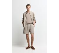 Bermuda 100% lino Lefties Edition MARRÓN TOPO S