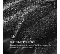 Bermuda cubierta protectora contra la lluvia impermeable poliéster negra Blumfeldt