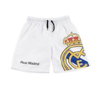 CERDÁ LIFE'S LITTLE MOMENTS Bermuda de Baño Real Madrid para Niños, Pantalón de Natación Oficial y Secado Rápido | Bañador Infantil, White, 14 años