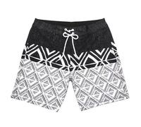 Bermuda Deporte Hombre Verano Estilo Athleisure Impreso Playa Surf Corto con Cordón Pantalones Cortos Hombre, F-le negro, 34