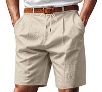 Bermuda Lino Hombre, Bolsillos Cortas Cortos Gym Crossfit Deporte Deportivo Bolsillo Montaña Moda Senderismo Camuflaje Deportivos Padel Trabajo Golf Deportiva Short Hombre Verano,XL