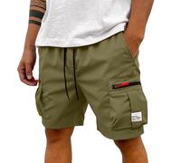 Bermudas Cargo, Pantalones Cargo Cortos Hombre, Bolsillo Casual Baloncesto Deportes Montaña Secado Verano Golf Mens Men Cremallera Pantalon Corto Trabajo, L