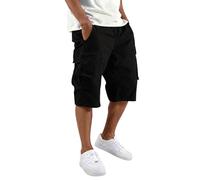 Bermudas de Trabajo Hombre, Montaña Cargo Shorts Men, Cargo Piratas Algodón Senderismo Militares Ropa Vestir Bermuda Bolsillo Men Verano Pantalones Cortos Hombre con Bolsillos, XL
