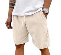 Bermudas Lino Hombre, Mens Bañador Corto, Pantalonetas Swim Desporto Talla Grande Men Trekking Moda Casual Bermudas Chino Militares Deportivos Pantalón Corto Hombre Verano, L