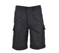Bermudas Mil-Tec Moleskin prelavadas robustas ajustables negras