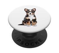 Berna Montaña Cachorro Bosquejo Dibujo Arte per PopSockets PopGrip Adhesivo